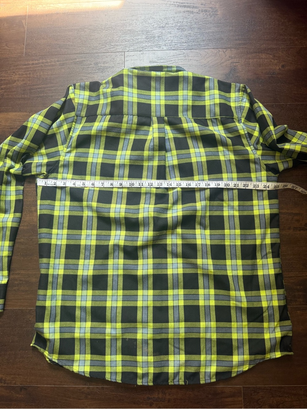 DIXXON Black and Lime Plaid Button-Down Shirt - Picture 6 of 7
